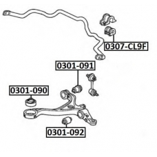 0301-092 ASVA Подвеска, рычаг независимой подвески колеса