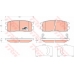 GDB1716 TRW Комплект тормозных колодок, дисковый тормоз