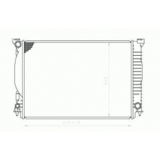 702-0013 TYC Радиатор, охлаждение двигателя