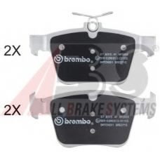 37965S ABS Комплект тормозных колодок, дисковый тормоз