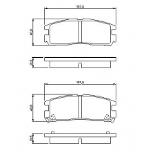 0 986 461 145 BOSCH Комплект тормозных колодок, дисковый тормоз