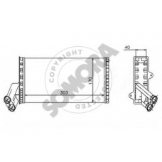 085050 SOMORA Теплообменник, отопление салона