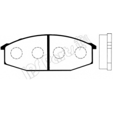 IBD-1103 IPS Parts Комплект тормозных колодок, дисковый тормоз