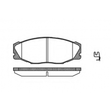 P5433.04 WOKING Комплект тормозных колодок, дисковый тормоз