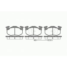 0144 02 KAWE Комплект тормозных колодок, дисковый тормоз