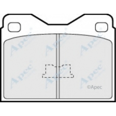 PAD280 APEC Комплект тормозных колодок, дисковый тормоз