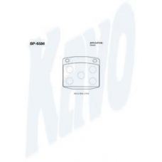 BP-6586 KAVO PARTS Комплект тормозных колодок, дисковый тормоз