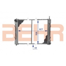 2203992 BEHR Radiator