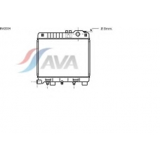 BW2034 AVA Радиатор, охлаждение двигателя