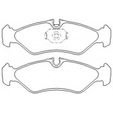 MDB3016 MINTEX Комплект тормозных колодок, дисковый тормоз