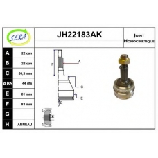 JH22183AK SERA Шарнирный комплект, приводной вал