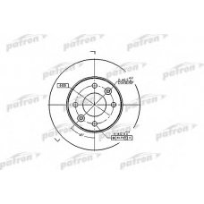 PBD1015 PATRON Тормозной диск