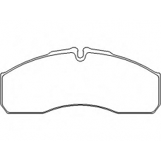 CVP097 DON Комплект тормозных колодок, дисковый тормоз