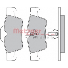 1170049 METZGER Комплект тормозных колодок, дисковый тормоз