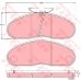 GDB948 TRW Комплект тормозных колодок, дисковый тормоз
