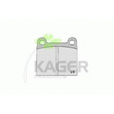 35-0366 KAGER Комплект тормозных колодок, дисковый тормоз