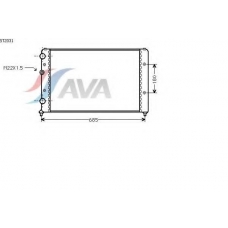 ST2031 AVA Радиатор, охлаждение двигателя