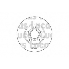 DF2626 TRW Тормозной диск