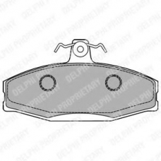 LP1429 DELPHI Комплект тормозных колодок, дисковый тормоз