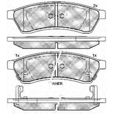 10863 BSF Комплект тормозных колодок, дисковый тормоз