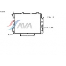 MSA2190 GERI Радиатор, охлаждение двигател