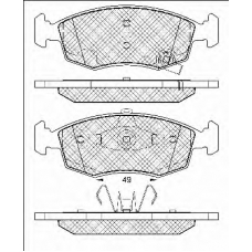 20032 BSF Комплект тормозных колодок, дисковый тормоз