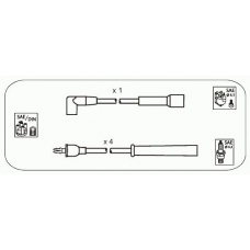 AM72 JANMOR Комплект проводов зажигания