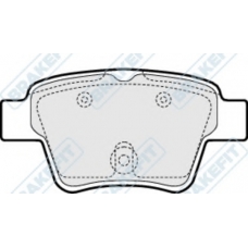PD3155 APEC Комплект тормозных колодок, дисковый тормоз