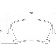 363700201469 MAGNETI MARELLI Комплект тормозных колодок, дисковый тормоз