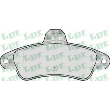 05P714 LPR Комплект тормозных колодок, дисковый тормоз