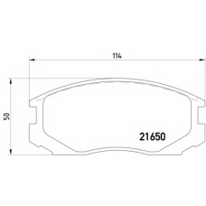 MDB1722 DON Комплект тормозных колодок, дисковый тормоз