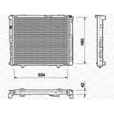 350213691000 MAGNETI MARELLI Радиатор, охлаждение двигателя