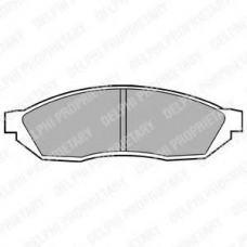LP208 DELPHI Комплект тормозных колодок, дисковый тормоз