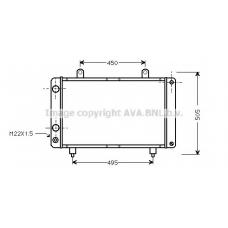 PEA2082 AVA Радиатор, охлаждение двигателя