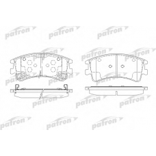 PBP1619 PATRON Комплект тормозных колодок, дисковый тормоз