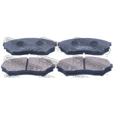 0401-H77F FEBEST Комплект тормозных колодок, дисковый тормоз