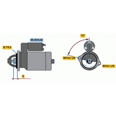 0 986 018 741 BOSCH Стартер