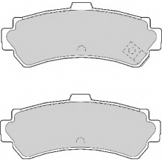 FD6977A NECTO Комплект тормозных колодок, дисковый тормоз