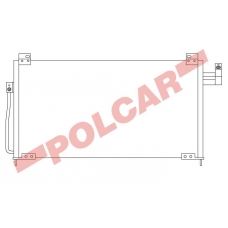 4509K8C2 POLCAR Skraplacze klimatyzacji
