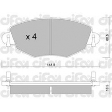 822-318-0 CIFAM Комплект тормозных колодок, дисковый тормоз