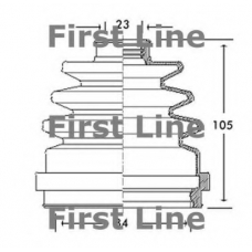 FCB2695 FIRST LINE Пыльник, приводной вал