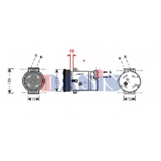 852230N AKS DASIS Компрессор, кондиционер