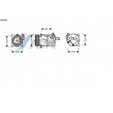 VOK059 AVA Компрессор, кондиционер