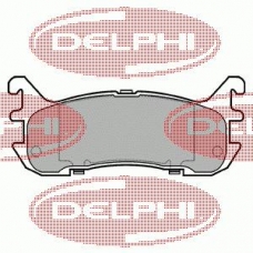 LP932 DELPHI Комплект тормозных колодок, дисковый тормоз
