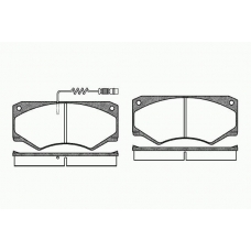 0047 12 KAWE Комплект тормозных колодок, дисковый тормоз