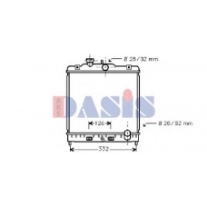 103002N AKS DASIS Радиатор, охлаждение двигателя