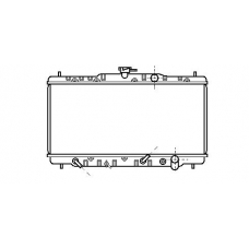 HD2041 AVA Радиатор, охлаждение двигателя