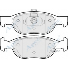 PAD1051 APEC Комплект тормозных колодок, дисковый тормоз