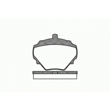 0052 10 KAWE Комплект тормозных колодок, дисковый тормоз