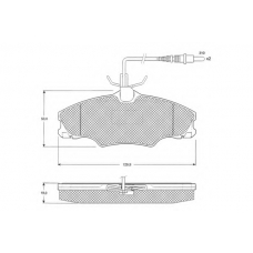 PF1231 PROCODIS FRANCE Комплект тормозных колодок, дисковый тормоз